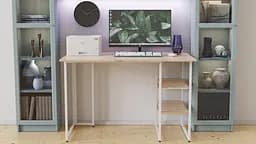 Комп'ютерний стіл Ferrum-decor Кевін 75x140x70 білий ДСП Дуб Артізан 16мм (FRD-101290) - мініатюра 4