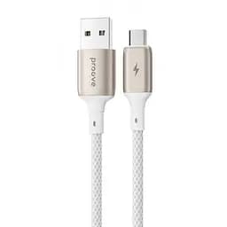 Кабель Proove Dense Metal USB to Micro USB 2.4A (1m) white (CCDM20001302)