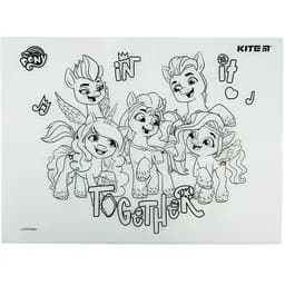 Підкладка розмальовка Kite Little Pony 30х40 см силіконова (LP22-424) - мініатюра 4