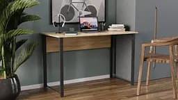 Компьютерный стол Ferrum-decor Курт 75x140x70 черный ДСП Дуб Сонома 16мм (FRD-103943)