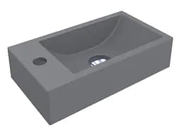 Умивальник Miraggio FARO GRAY (0000984) Mirasoft, Матовий, Накладний, Сірий