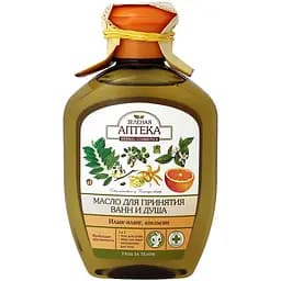 Олія для прийняття ванн та душу Зелена аптека Іланг-іланг та Апельсин, 250 мл