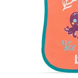 Набір нагрудників бавовняних Baboo Sea Life, 0+ міс., 3 шт., різнобарвний (11-008) - мініатюра 3