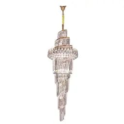 Люстра подвесная Brille хрустальная для холла E14 40W G (BCL-695S/26)