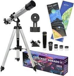 Телескоп SIGETA Dorado II 70/700 AZ с адаптером для смартфона (65345)