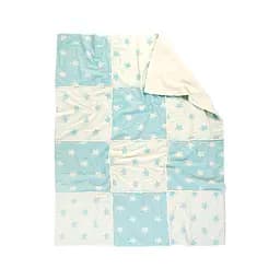 Плед мікроплюш Barine - Star Patchwork throw mint ментоловий 130x170