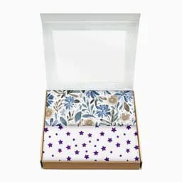 Пелюшки багаторазові Cosas дитячі Flowers CS2 2 шт., 80х100 см, фіолетові - мініатюра 2