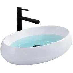 Умивальник Rea Melania накладний білий REA-U0656, Білий