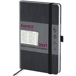 Щотижневик Axent 2027 Partner Lines 125x195 мм чорний (8515-27-01-A)