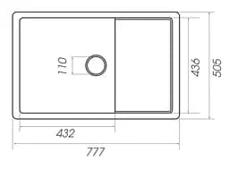 Кухонна мийка Platinum 7850 CUBE (SP000024616) - мініатюра 5