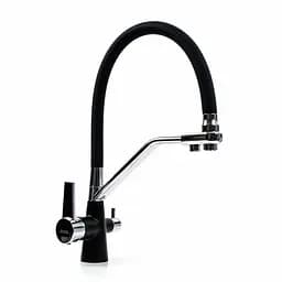 Смеситель для кухни под осмос Platinum LN077 черный