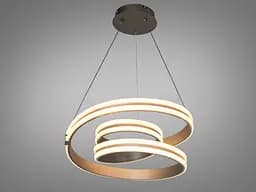 LED люстра завитки Diasha MX78093/1CF 125W, 6875 lm, Ø53 см, підвісна - мініатюра 4