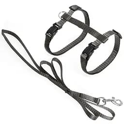 Flamingo Cat Harness and Leash Ziggi фламинго зигги шлея і Повідець для котів Cіро-коричневий