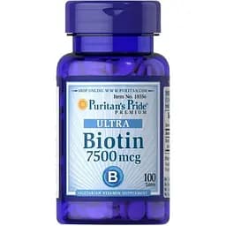 Аминокислота Puritan's Pride Biotin 7500 мкг, 100 таблеток vit0003959