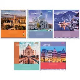 Тетради ученические 60 листов линия 1В New city voyage, 10 шт. в упаковке