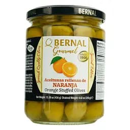 Оливки Bernal Gourmet фаршировані пастою з апельсина 436 г