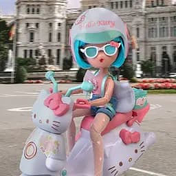 Ігровий набір 4SF Manga Dolls серії Hello Kitty Красуня Пінк на скутері з аксесуарами (HKTF3000) - мініатюра 7