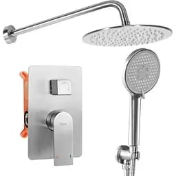 Душова система прихованого монтажу Rea Verso + Box nikiel brushed REA-P4800, Нікель