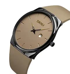 Наручные кварцевые часы Skmei 1509 коричневые