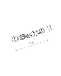 З'єднувач Nowodvorski 8845 Waterproof Connector IP68 чорний - мініатюра 2