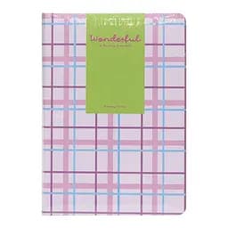 Блокнот A6 "Wonderful" 6701-1 твердий перепліт, 2 закладки та 2 гумки для ручок 80 аркушів 10х14,5 см Рожевий