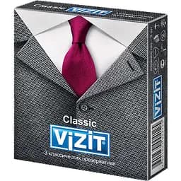 Презервативы латексные Vizit Classic, классические, 3 шт.
