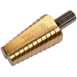 Сверло коническое ступенчатое титановое по металлу Yato Ø=20-30 мм HSS 4241 L=75/54 мм (YT-44747)