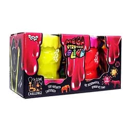 Вязкая масса "Mega Stretch Slime" Danko Toys SLM-11-01U(Yellow-Pink), 2 банки
