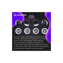 Геймпад GamePro GPX13W 2.4G/BT 5.1/USB/PC/iOS/Android RGB White (GPX13W) - мініатюра 10