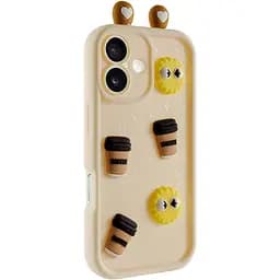 Чехол Epik TPU Toys Case with Ears для Apple iPhone 16, 6.1 Sand