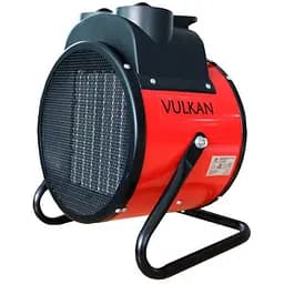 Електрична теплова гармата Vulkan 5,0 кВт, площа обігріву 60 кв.м., червоний/чорний (SL-PTC5000R)