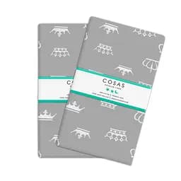 Набір наволочок Cosas Grey crown 50х70 см сірий (SetPillow_CrownGrey_50х70)