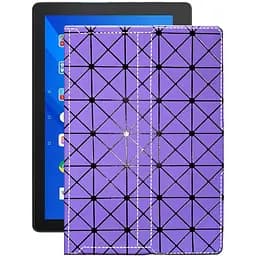 Чехол StatusCASE из экокожи для планшета Lenovo Tab E10 TB-X104L Фиолетовый ромб