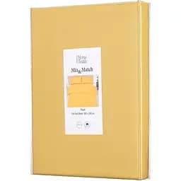 Простирадло Ardesto Mix&Match, 180х240см, 100% бавовна, сатин, жовтий (ART1824FSS)