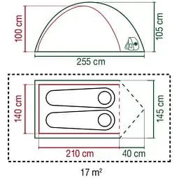 Намет для кемпінгу Coleman Darwin 2 New (127879) - мініатюра 2