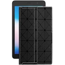 Чохол StatusCASE з екошкіри для планшету Alcatel 1T 7 4G Чорний ромб