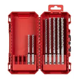 Набір бурів SDS-PLUS MX4 PACKOUT Milwaukee, (діаметри 5,5/5/5,5/6/8/10мм) Set 2, (7шт), пластиковий кейс