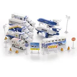 Ігровий набір техніки Аеропорт з дорожніми знаками IM381