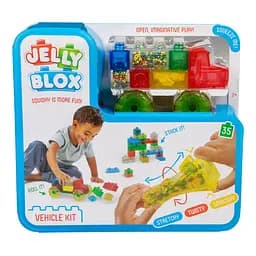Дитячий сенсорний конструктор Jelly Blox Машинка врум-врум! 931694J 30 деталей
