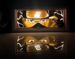 Світильник нічник 3D Наруто Какаші Хатаке Naruto Kakashi Hatake 20 см NL3D N KH