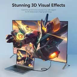 Кабель Vention DisplayPort-DisplayPort V 1.2 3 м (HAKBI) - мініатюра 7