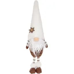 Мягкая игрушка BonaDi Гном в белом колпаке 13х10х48 см (000265343)