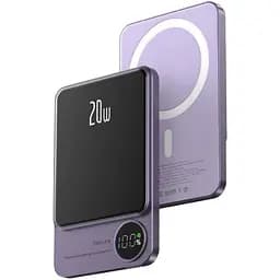 Повербанк MagSafe Power Bank Q9 беспроводной с беспроводной зарядкой для iPhone 5000 mAh 20W Purple