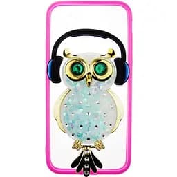 Чохол-накладка Toto TPU Stones Case iPhone 7/8/SE 2020 Owl in Headphones Green