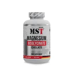 Магній бісгліцинат MST Nutrition Magnesium Bisglycinate, 240 капсул для нервової системи