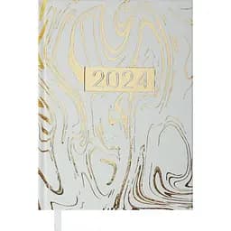 Щоденник датований Buromax Miracle 2024 A5 білий (BM.2179-12)