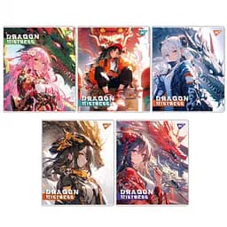 Набір зошитів для записів А5 Yes Dragon mistress 12 аркушів в лінію 10 шт. (767506)