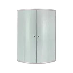 Душевая кабина Lidz Latwa SC90x90.SAT.MID.FR, стекло Frost 4 мм без поддона, Универсальная, хром матовый, без поддона