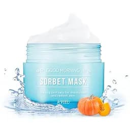 Зволожуюча маска-щербет для обличчя A'pieu Good Morning Sorbet Mask, 110 мл - мініатюра 2