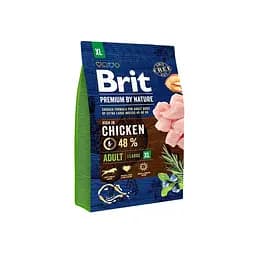 Сухой корм Brit Premium Adult XL 3 кг для взрослых собак гигантских пород (весом от 45 кг)